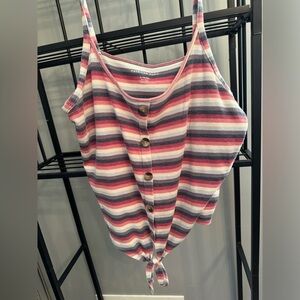 Women’s Striped American Eagle Tank Top!